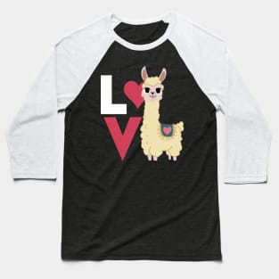 Llama love shirt funny cute llama tee T Baseball T-Shirt